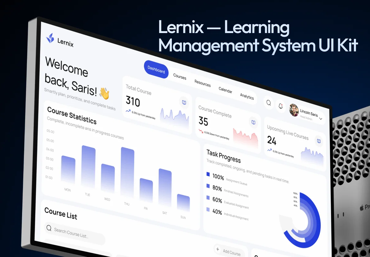 Lernix — Learning Management System UI Kit