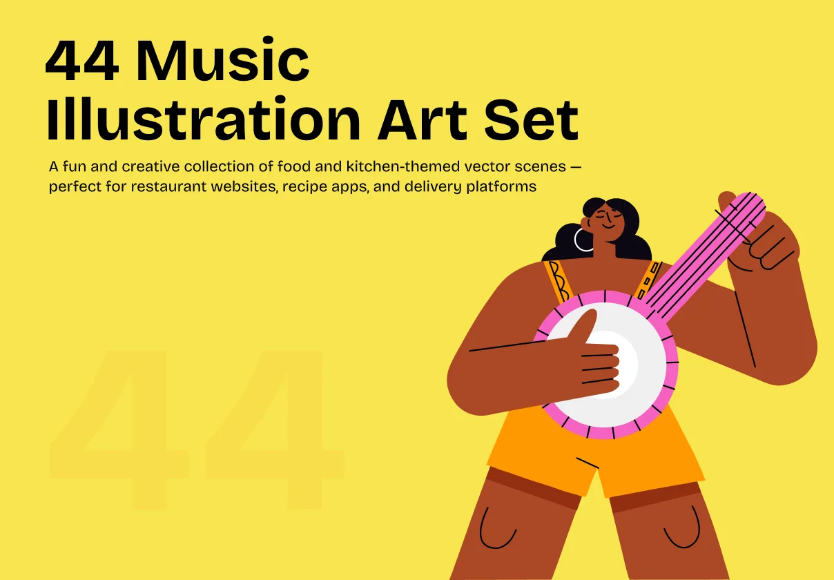 Music Illustration Art Set